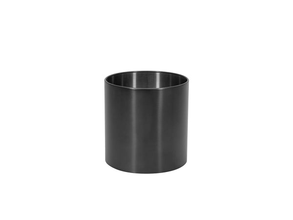 Europalms STEELECHT-40 Nova, Edelstahlübertopf, anthrazit, Ø40cm