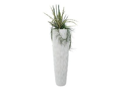 Europalms Designübertopf LAMELLA-140, weiß – Ansicht 4