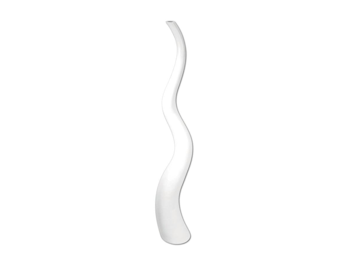Europalms Designvase WAVE-100, weiß