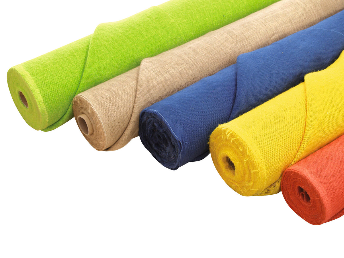 Europalms Dekostoff, Rupfen, blau, 130cm – Ansicht 3