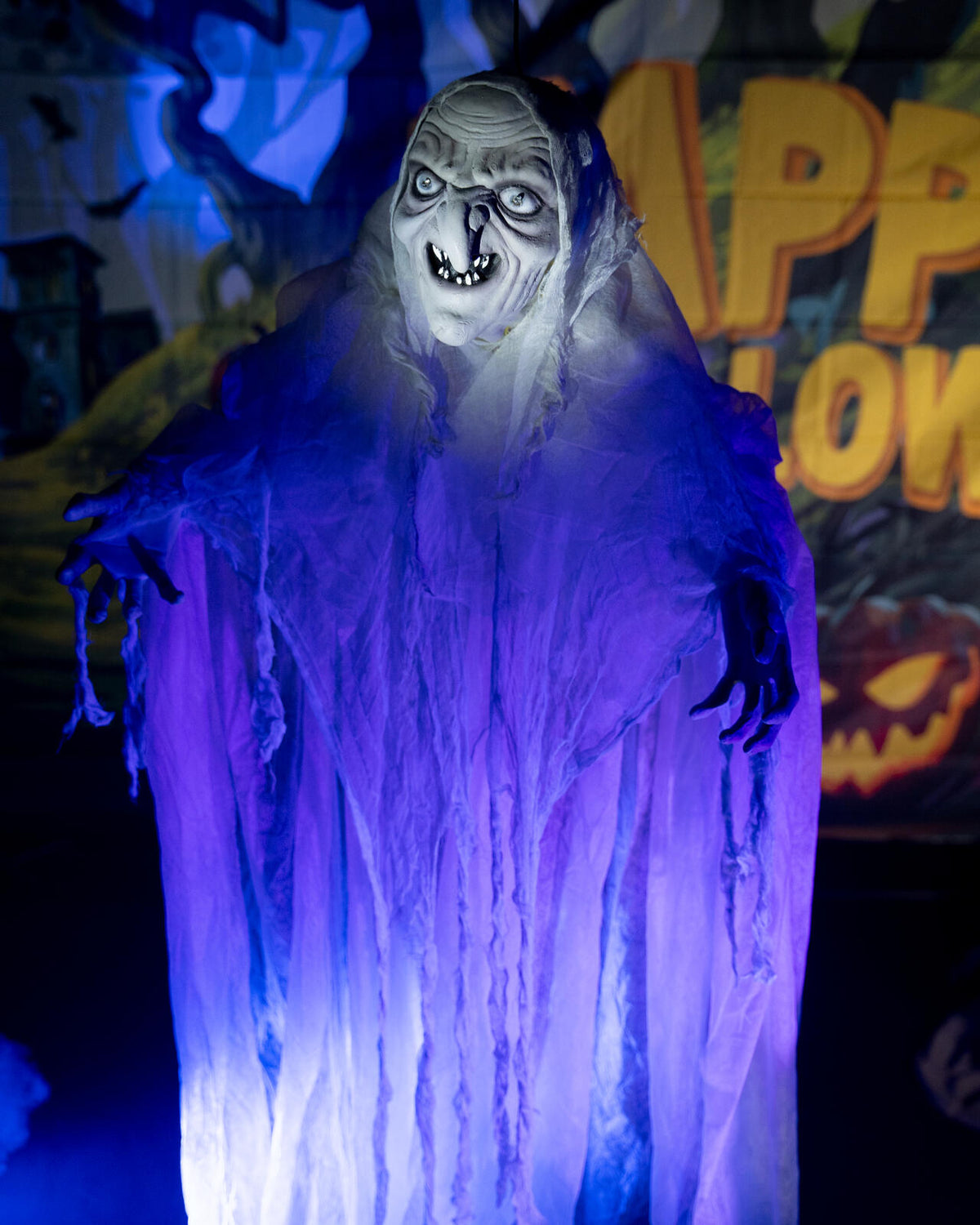 Europalms Halloween Hexe, weiß, 170x50x20cm – Ansicht 10