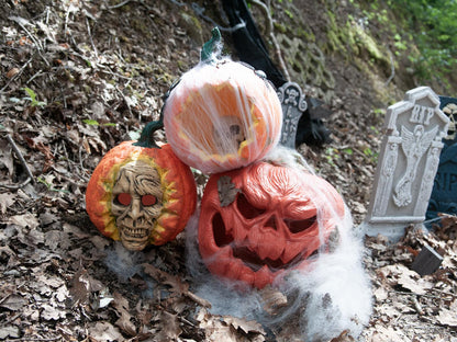 Europalms Halloween Totenkopf-Kürbis, 26cm – Ansicht 4