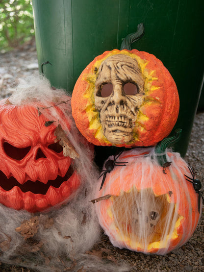 Europalms Halloween Totenkopf-Kürbis, 26cm – Ansicht 5