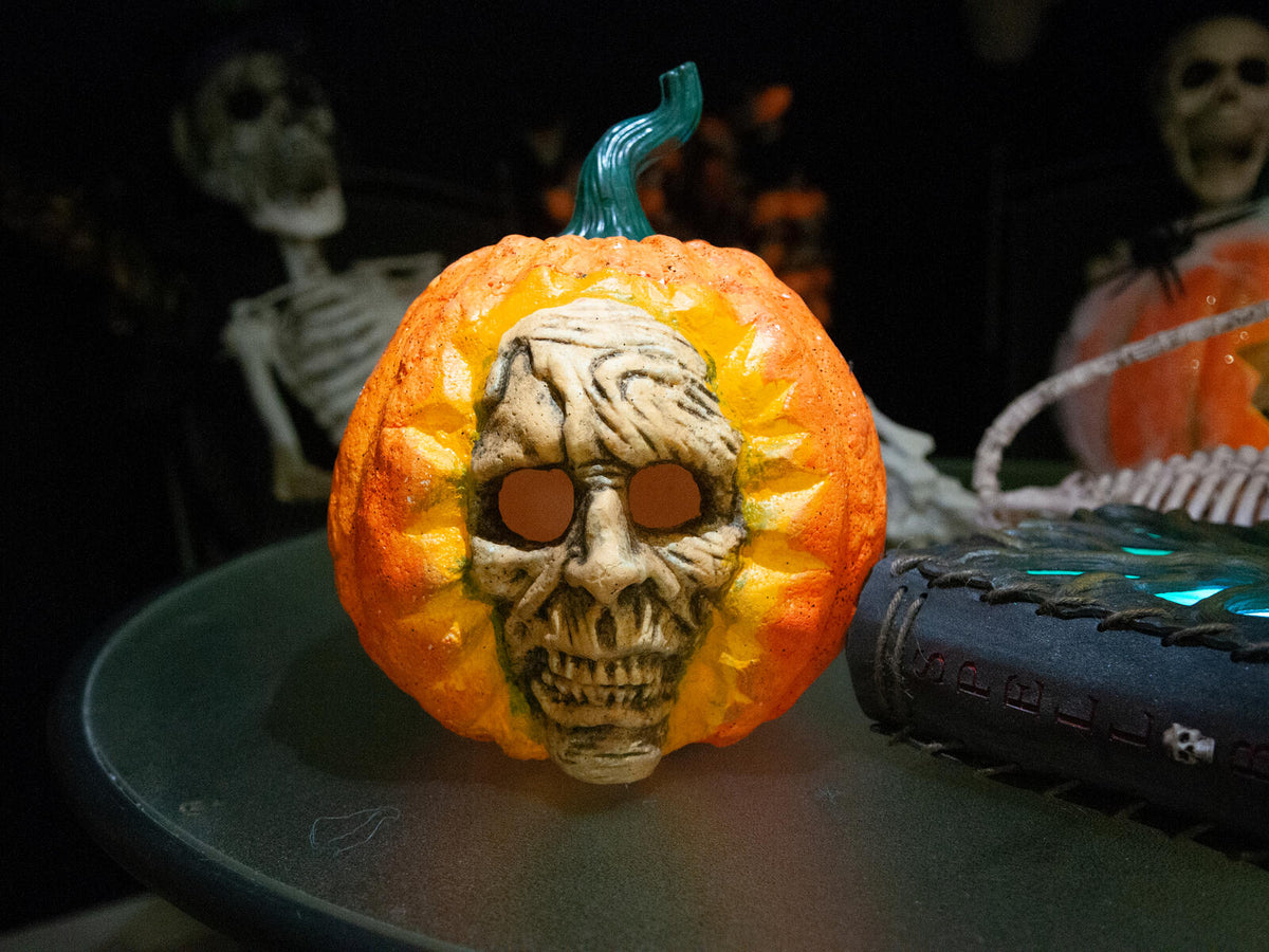 Europalms Halloween Totenkopf-Kürbis, 26cm – Ansicht 7