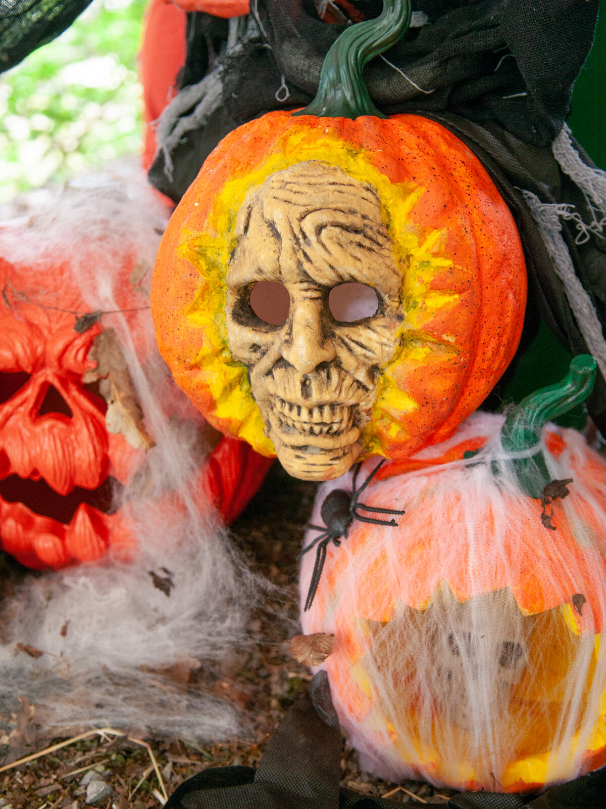 Europalms Halloween Totenkopf-Kürbis, 26cm – Ansicht 9