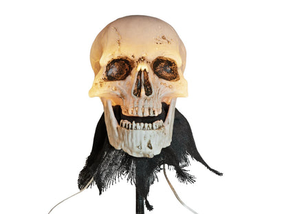 Europalms Halloween Totenköpfe mit Erdspieß, 3er-Set, 29cm – Ansicht 2