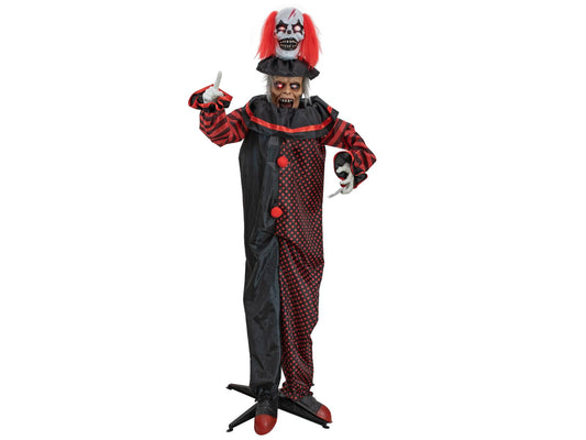 Europalms Halloween Figur Pop-Up Clown, animiert, 180cm – Ansicht 2