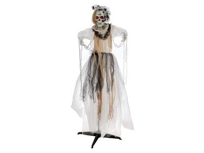Europalms Halloween Figur Braut, animiert, 170cm