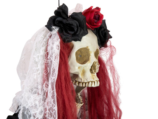 Europalms Halloween Figur Skelett La Catrina, animiert, 100cm – Ansicht 2