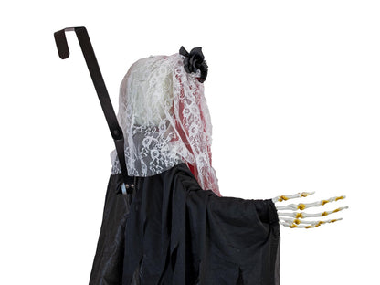 Europalms Halloween Figur Skelett La Catrina, animiert, 100cm – Ansicht 3