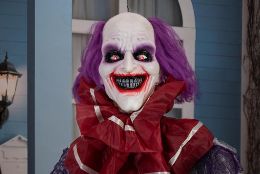 Europalms Halloween Figur Clown Robby, animiert, 120cm – Ansicht 2