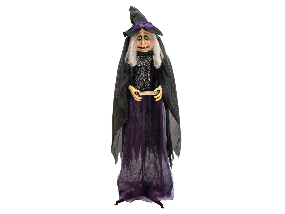 Europalms Halloween Figur Hexe Marie, animiert, 180cm