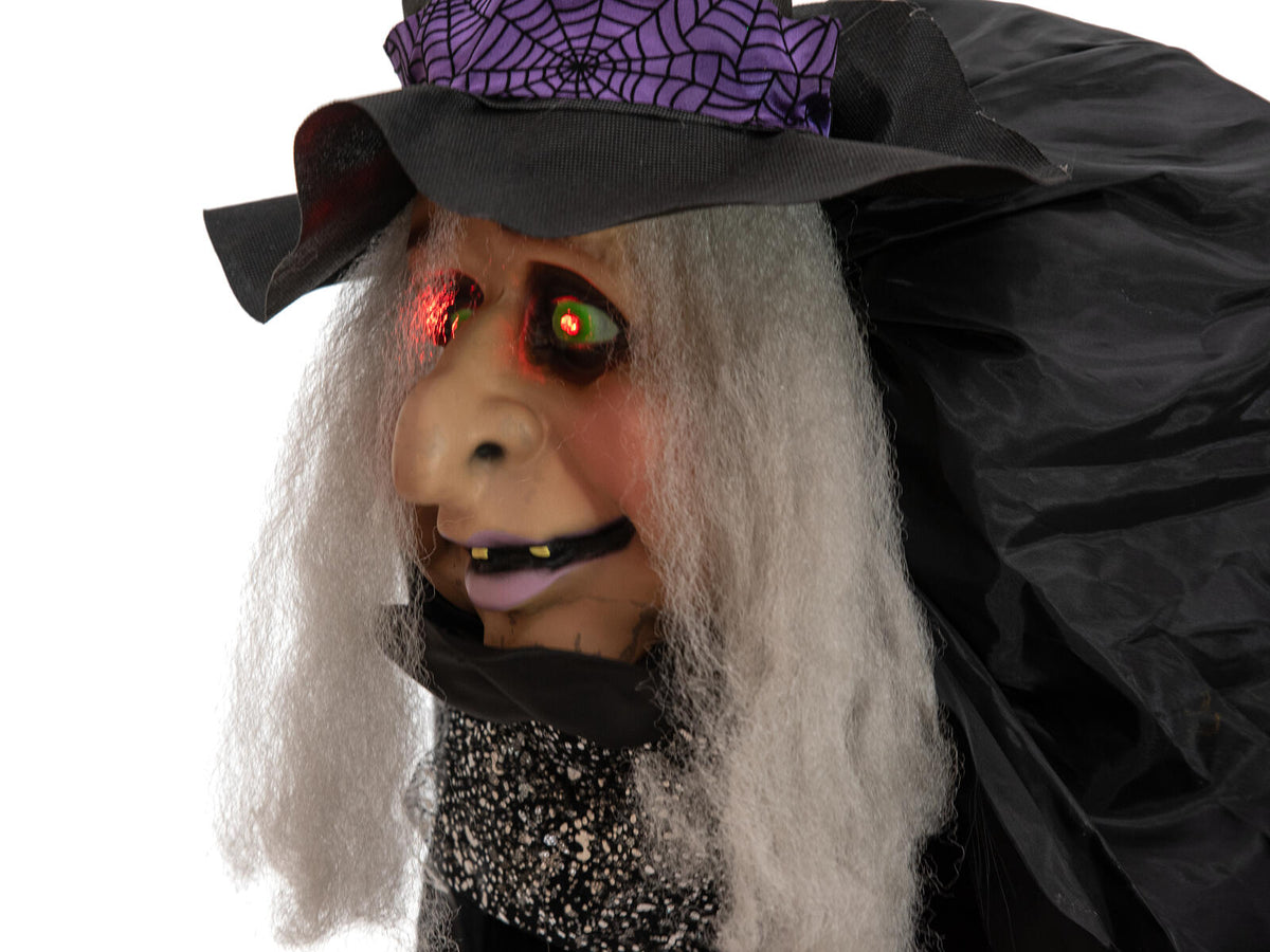 Europalms Halloween Figur Hexe Marie, animiert, 180cm – Ansicht 3