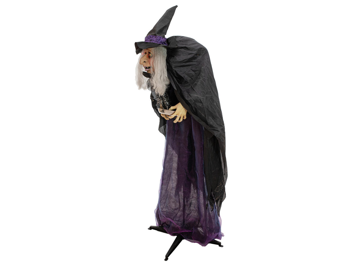 Europalms Halloween Figur Hexe Marie, animiert, 180cm – Ansicht 5