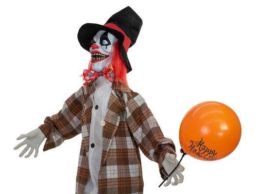 Europalms Halloween Figur Clown Hatty, animiert, 185cm – Ansicht 2