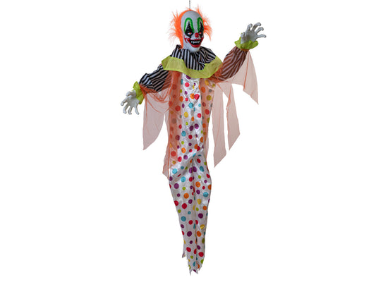 Europalms Halloween Figur Clown Curby, animiert, 155cm