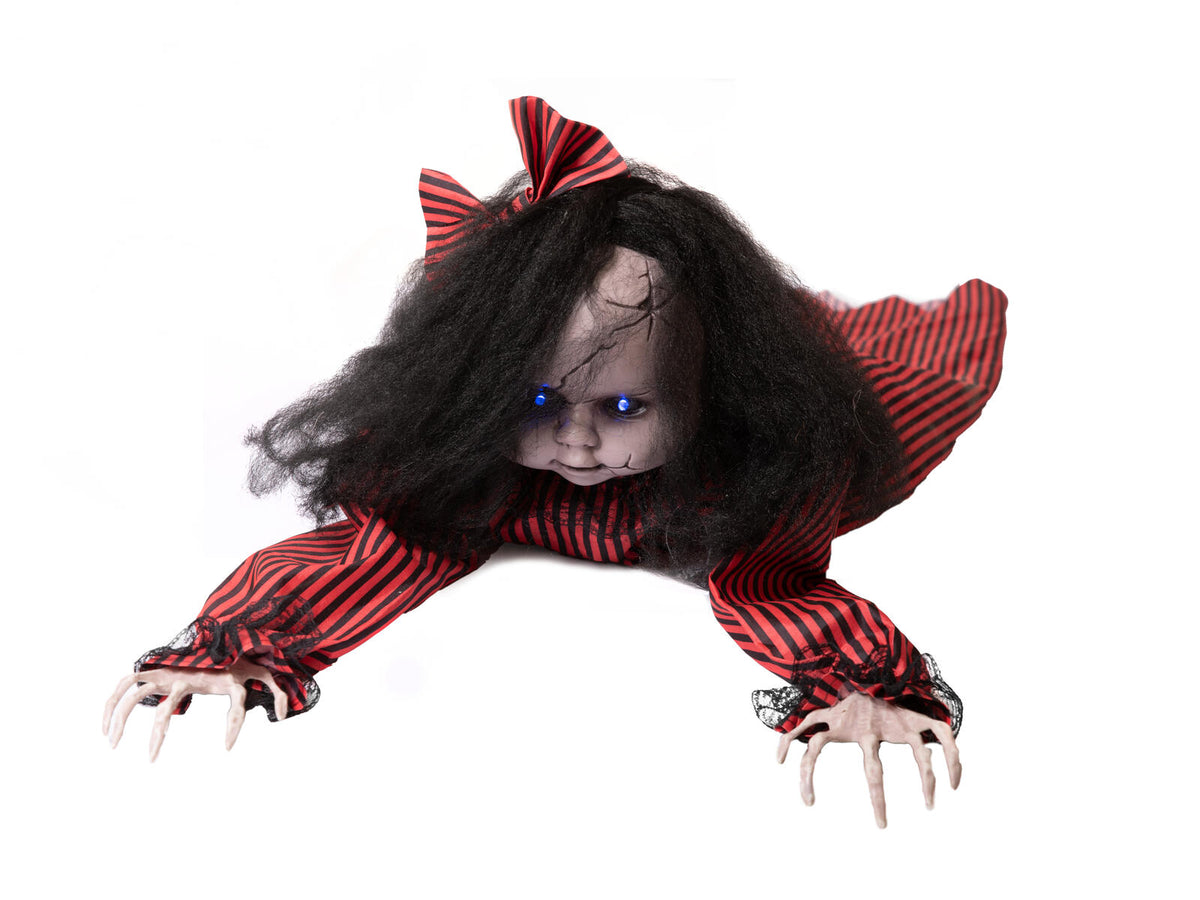 Europalms Halloween Figur kriechend Mathilda, animiert, 110cm