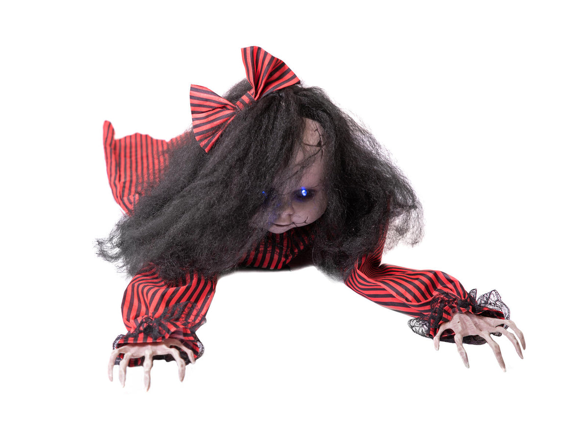 Europalms Halloween Figur kriechend Mathilda, animiert, 110cm – Ansicht 2