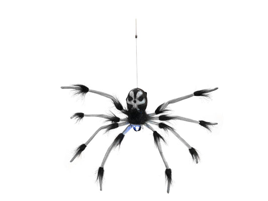 Europalms Halloween Abseilende Dekospinne, animiert, 60cm