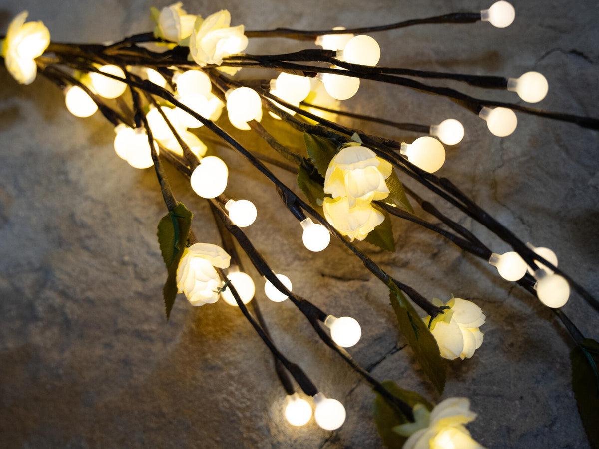 Europalms Kamelien-Bogen, mit LEDs, weiß, 50cm – Ansicht 4