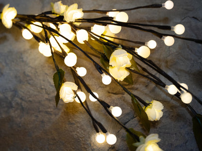 Europalms Kamelien-Bogen, mit LEDs, weiß, 50cm – Ansicht 4