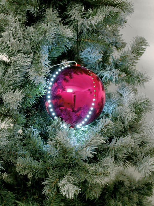 Europalms LED Snowball 8cm, rosa 5x – Ansicht 2