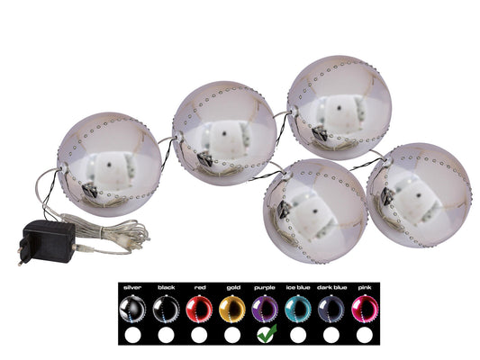 Europalms LED Snowball 8cm, lila 5x