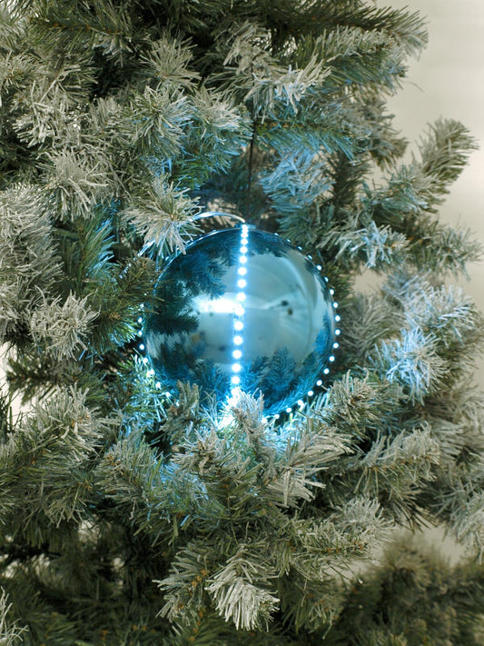 Europalms LED Snowball 15cm, eisblau – Ansicht 2