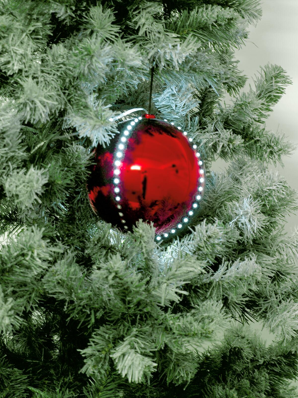 Europalms LED Snowball 15cm, rot – Ansicht 2