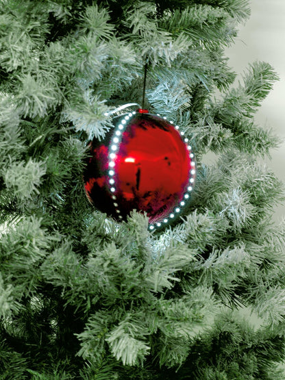 Europalms LED Snowball 15cm, rot – Ansicht 2