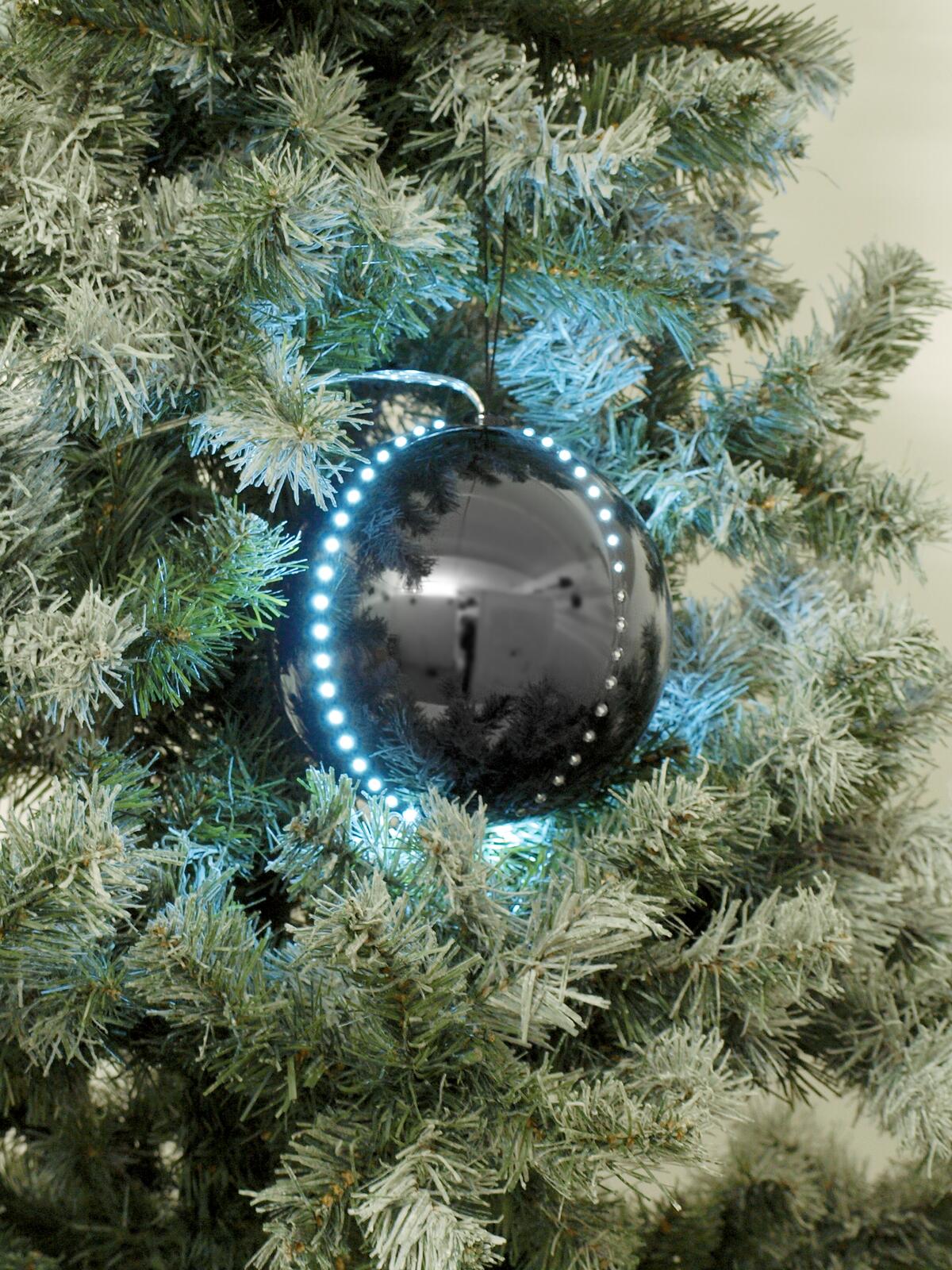 Europalms LED Snowball 15cm, schwarz – Ansicht 2
