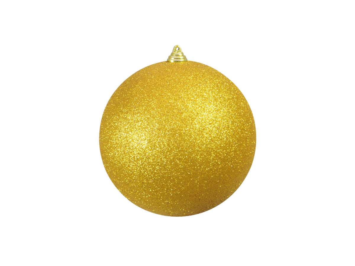 Europalms Dekokugel 20cm, gold, glitzer