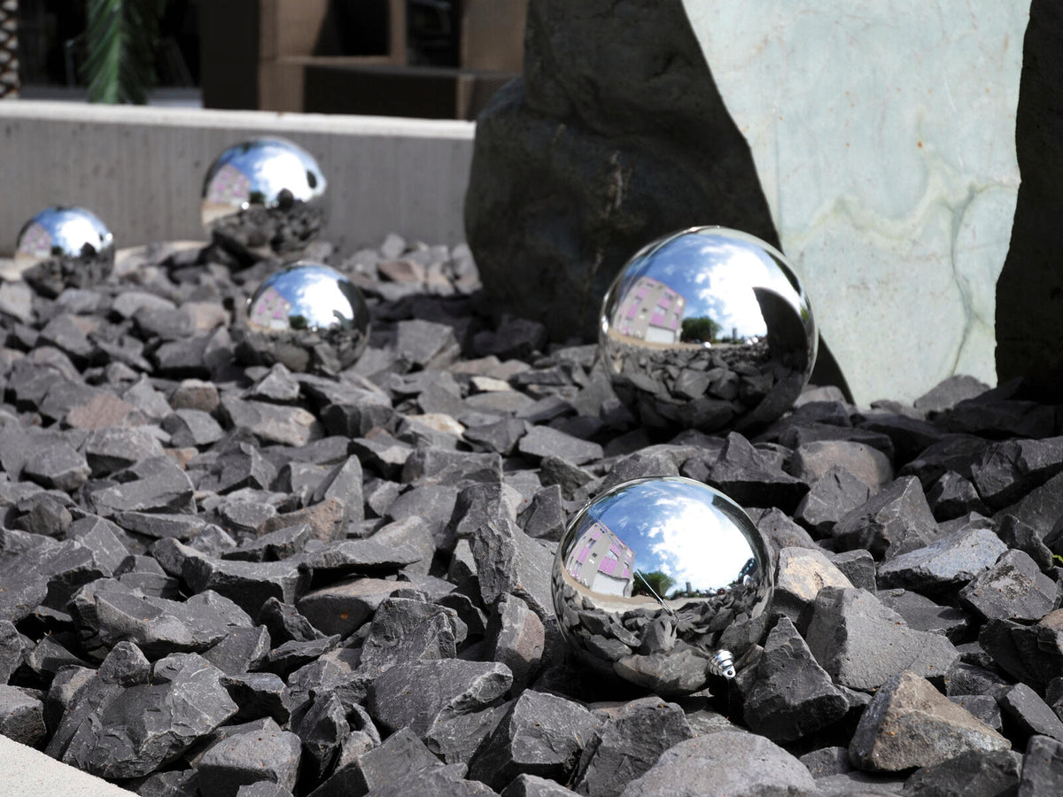 Europalms Dekokugel 30cm, silber – Ansicht 3