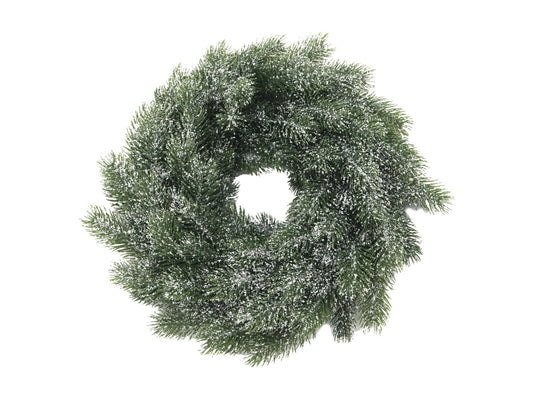 Europalms Tannen-Kranz, beschneit, PE, 45cm