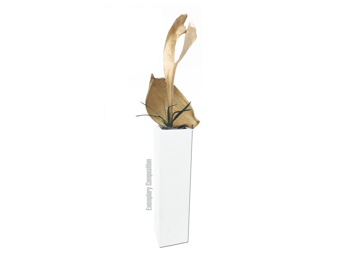 Europalms Palmblattkopf, getrocknet, gold – Ansicht 2