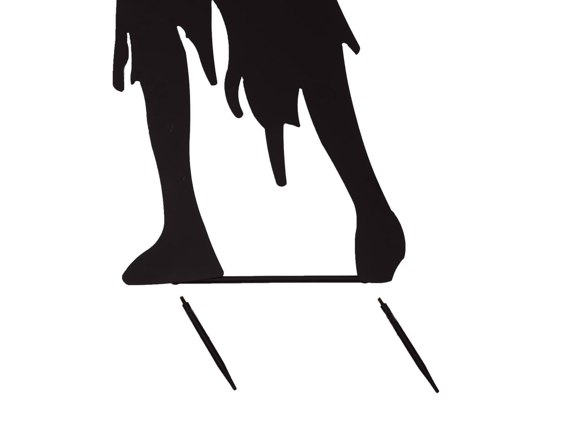 Europalms Silhouette Metall Zombie Frau, 135cm – Ansicht 2