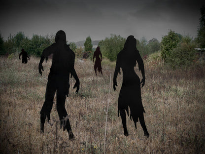 Europalms Silhouette Metall Zombie Frau, 135cm – Ansicht 4