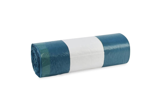 Funny LDPE-Regenerat Zugbandsäcke, blau, Typ 60 extra, 120 l, 700 x 1.000+50 mm, 250 Stück