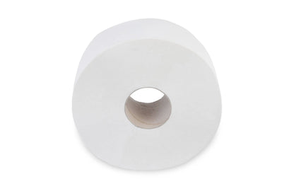 SemyTop Jumbo-Toilettenpapier, 2-lagig, Zellstoff hochweiß, Ø 25 cm, 6 Rollen