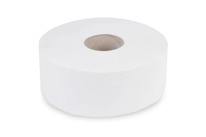 SemyTop Jumbo-Toilettenpapier, 2-lagig, Zellstoff hochweiß, Ø 25 cm, 6 Rollen