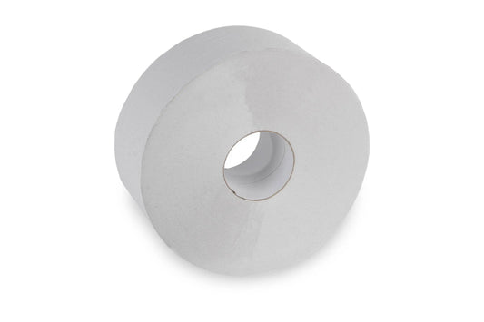 SemyTop Jumbo-Toilettenpapier, 2-lagig, recycling weiß, Ø 25 cm, 6 Rollen