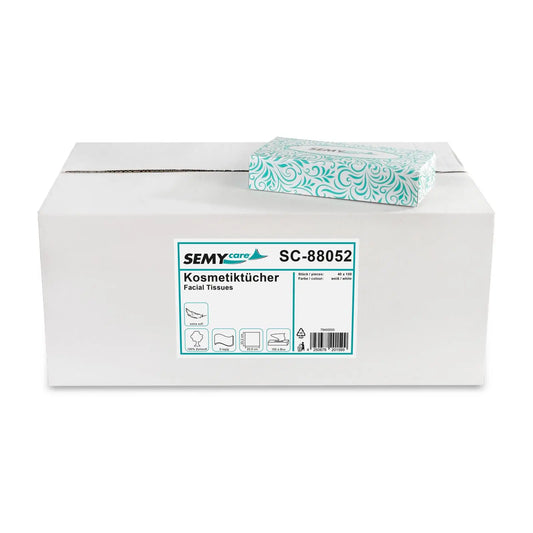 SemyCare Kosmetikboxen, 2-lagig, Zellstoff, 40 Boxen