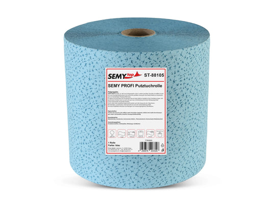SemyTop Semy Profi Putztuchrolle 32 cm, blau, 500 Blatt, 1 Rolle
