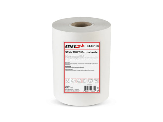 SemyTop Semy Multi Putztuchrolle 29 cm, weiß, 300 Blatt, 1 Rolle