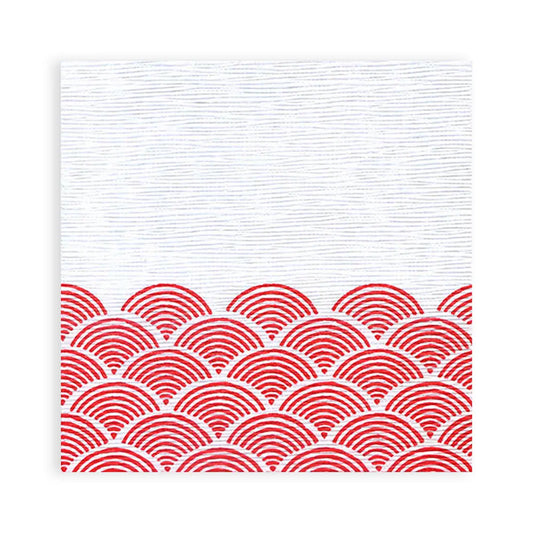 SemyTop Motivservietten "Bögen rot", 40 x 40 cm, 3-lagig, 1/4-Falz, 16 x 50 Stück
