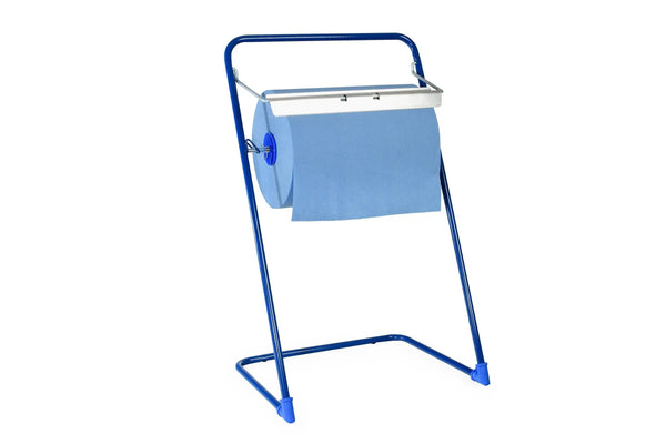 SemyTop Putzrollen-Spender, Bodenständer, Metall, für Putztuchrollen bis 40 cm
