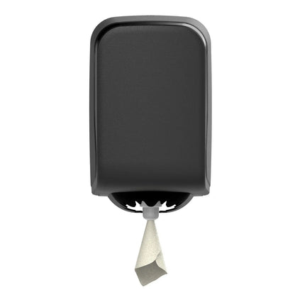 SemyTop Mini Handtuchspender, Centerpull, schwarz matt