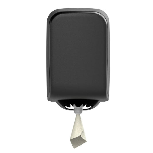 SemyTop Mini Handtuchspender, Centerpull, schwarz matt