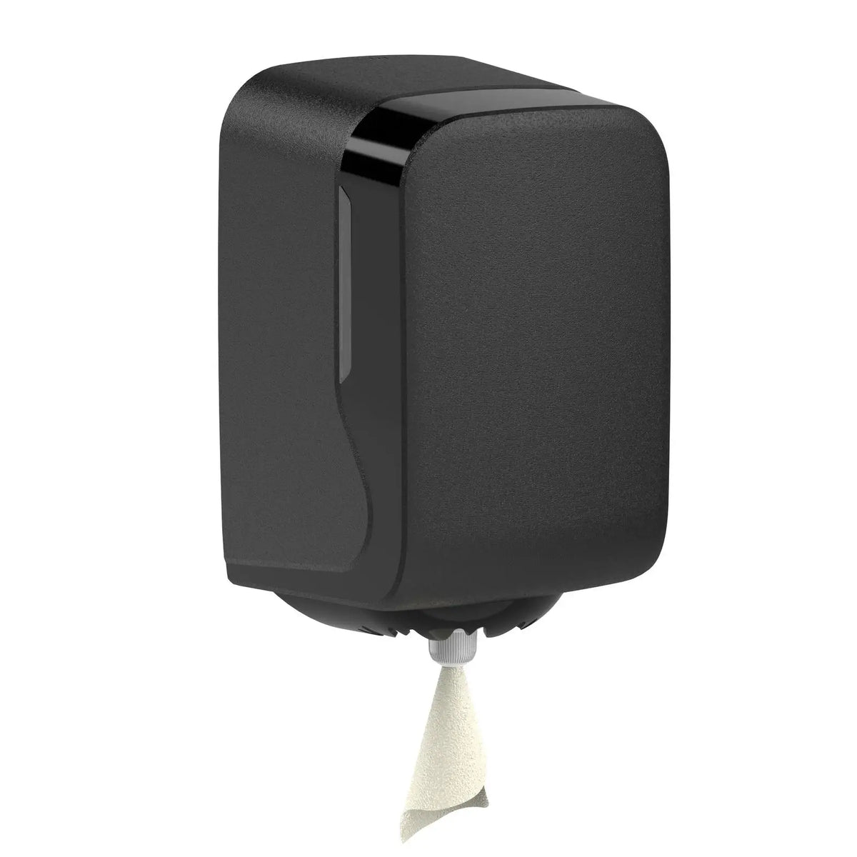 SemyTop Mini Handtuchspender, Centerpull, schwarz matt