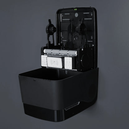 SemyTop Sensor Handtuchrollenspender, schwarz matt